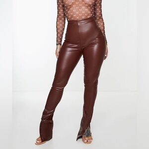 Brown Leather Pants